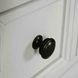 Hampstead White and Dark Brown 6 Drawer Dresser