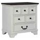 Hampstead White and Dark Brown Storage Panel Bedroom Set