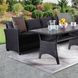 Kimara Black 57" Outdoor Dining Table