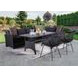 Kimara Black 57" Outdoor Dining Table