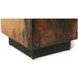St. George Oxidized Black Square Side Table