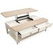 Echo Isles Sea Pearl and Driftwood Rectangular Lift Top Cocktail Table