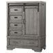 Foundry Brushed Pewter 5 Drawer Chifferobe