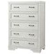 Foundry White Dove 5 Drawer Chest