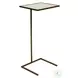 Fncmam Bronze And Antique Mirror Top Rectangular Cigar Accent Table