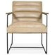 Melbourne Antique Ivory Leather Accent Chair