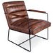 Melbourne Antique Whiskey Leather Accent Chair