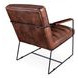Melbourne Antique Whiskey Leather Accent Chair