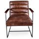 Melbourne Antique Whiskey Leather Accent Chair