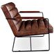 Melbourne Antique Whiskey Leather Accent Chair