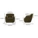 Stevie Cedar Green Upholstered Lounge Chair