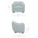 Bria Light Blue Upholstered Accent Chair