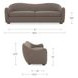 Bria Brown 90" Sofa