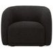 Faye Black Upholstered Accent Chair