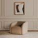 Faye Beige Upholstered Accent Chair