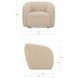 Faye Beige Upholstered Accent Chair