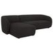 Faye Black 2 Piece Modular LAF Sectional