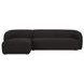 Faye Black 2 Piece Modular LAF Sectional