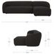 Faye Black 2 Piece Modular RAF Sectional