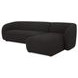 Faye Black 2 Piece Modular RAF Sectional