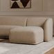 Faye Beige 2 Piece Modular LAF Sectional