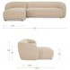 Faye Beige 2 Piece Modular LAF Sectional