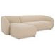 Faye Beige 2 Piece Modular LAF Sectional