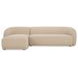 Faye Beige 2 Piece Modular LAF Sectional