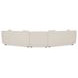 Fraser Off White 3 Piece Modular Sectional with Slipper Chair