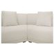 Fraser Off White 3 Piece Modular Sectional with Slipper Chair