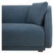 Fraser Deep Blue 3 Piece Modular Sectional with Wedge Slipper and Pillows