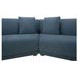 Fraser Deep Blue 4 Piece Modular Sectional with Pillows