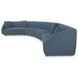 Fraser Deep Blue 4 Piece Modular Sectional with Pillows