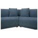 Fraser Deep Blue 5 Piece Modular Sectional with Pillows