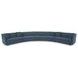 Fraser Deep Blue 5 Piece Modular Sectional with Pillows