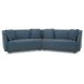Fraser Deep Blue 2 Piece Modular Sofa
