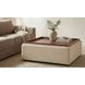 Montana Flecked Oat Upholstered Square Storage Ottoman