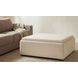 Montana Flecked Oat Upholstered Square Storage Ottoman