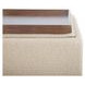 Montana Flecked Oat Upholstered Square Storage Ottoman