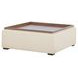 Montana Flecked Oat Upholstered Square Storage Ottoman