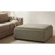 Montana Washed Green Upholstered Square Storage Ottoman