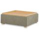 Montana Washed Green Upholstered Square Storage Ottoman