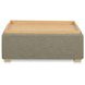 Montana Washed Green Upholstered Square Storage Ottoman