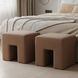 Aidy Washed Pink Upholstered Stool