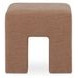 Aidy Washed Pink Upholstered Stool
