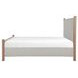 Warren Beige and Brown King Upholstered Panel Bed