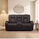 Amirah Dark Gray Glider Loveseat