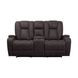 Amirah Dark Gray Glider Loveseat