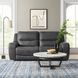 Demetrius Dark Gray Power Reclining 66" Loveseat with USB Charging