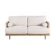 Alesund Beige And Light Oak 65" Loveseat